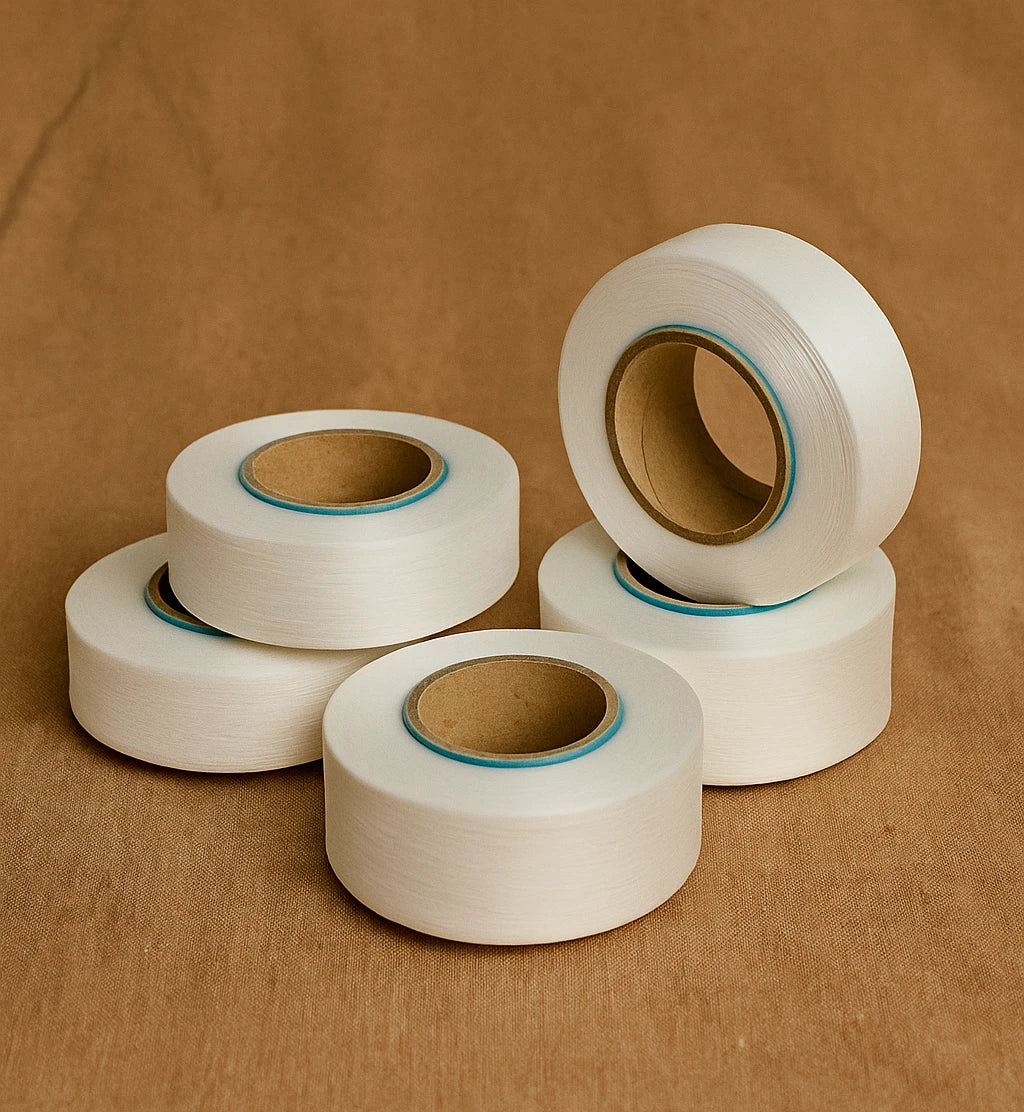 Rolls of ROICA V550, degradable stretch material