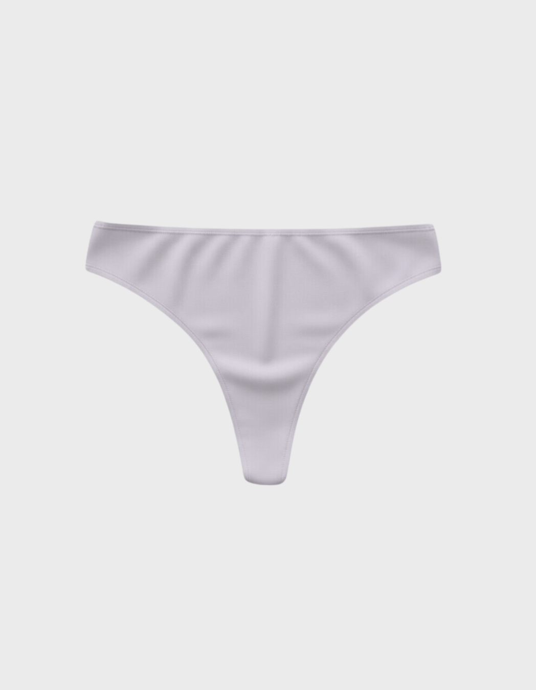 Kiseau classic thong underwear in peony pink — sustainable women's underwear made from Icelandic seaweed-infused organic cotton, flat lay front view