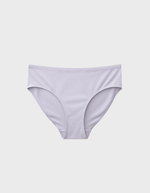 Kiseau high waist brief underwear in peony pink — sustainable women's underwear made from Icelandic seaweed-infused organic cotton, flat lay front view