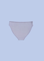 Kiseau organic cotton bikini underwear for women, sustainable breathable fabric, back view flat lay.