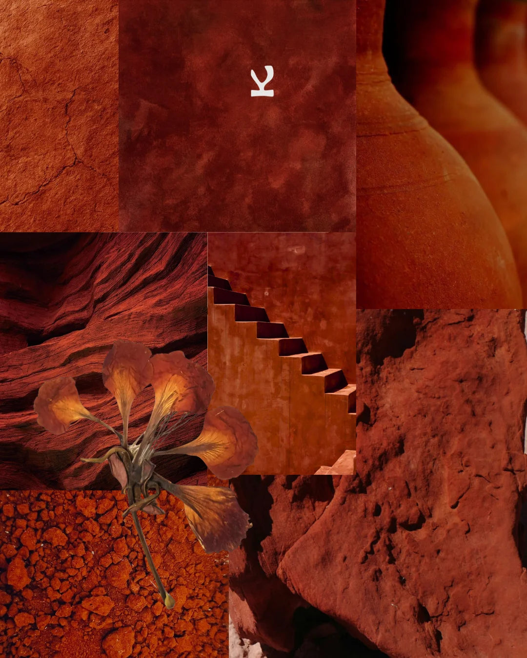 Kiseau Terra Cotta colour story — warm, sultry earth tones, sustainable women's underwear