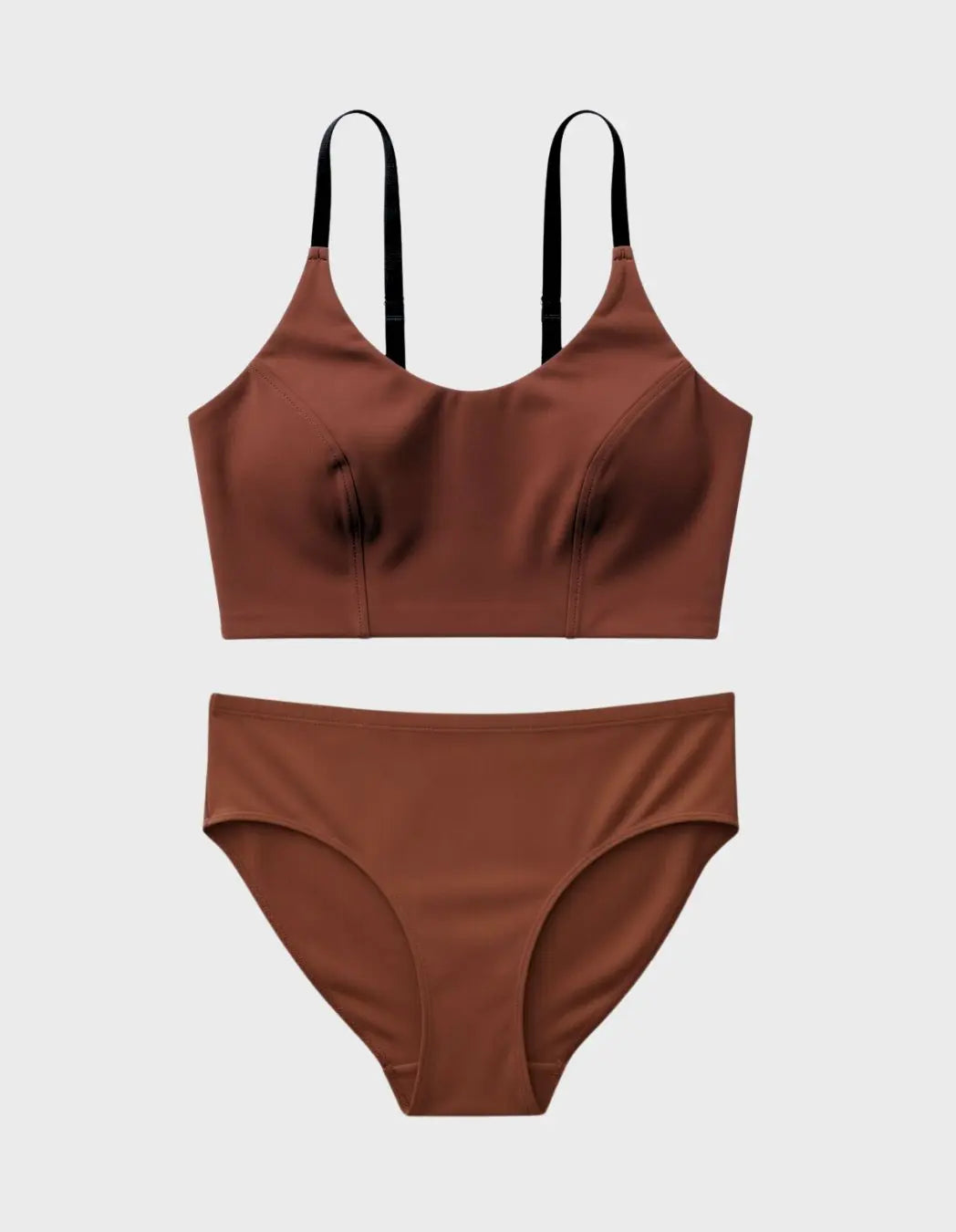 Bralette + 1 Pair · High Waist Briefs · Terra Cotta