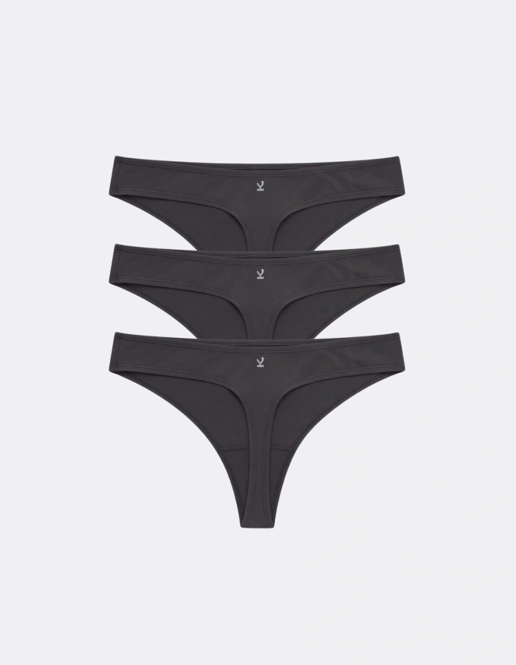 Classic Thongs · Bundle of 3 · Charcoal