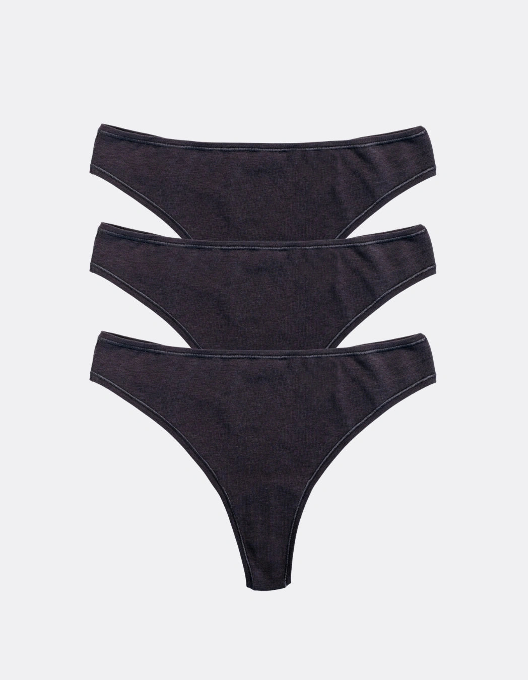 Classic Thongs · Bundle of 3 · Charcoal