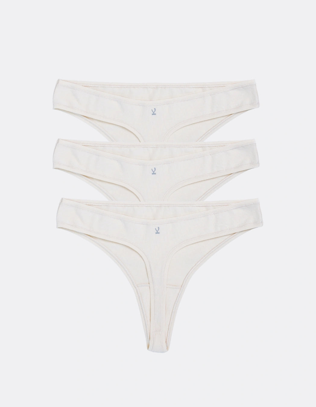 Classic Thongs · Bundle of 3 · Natural Undyed