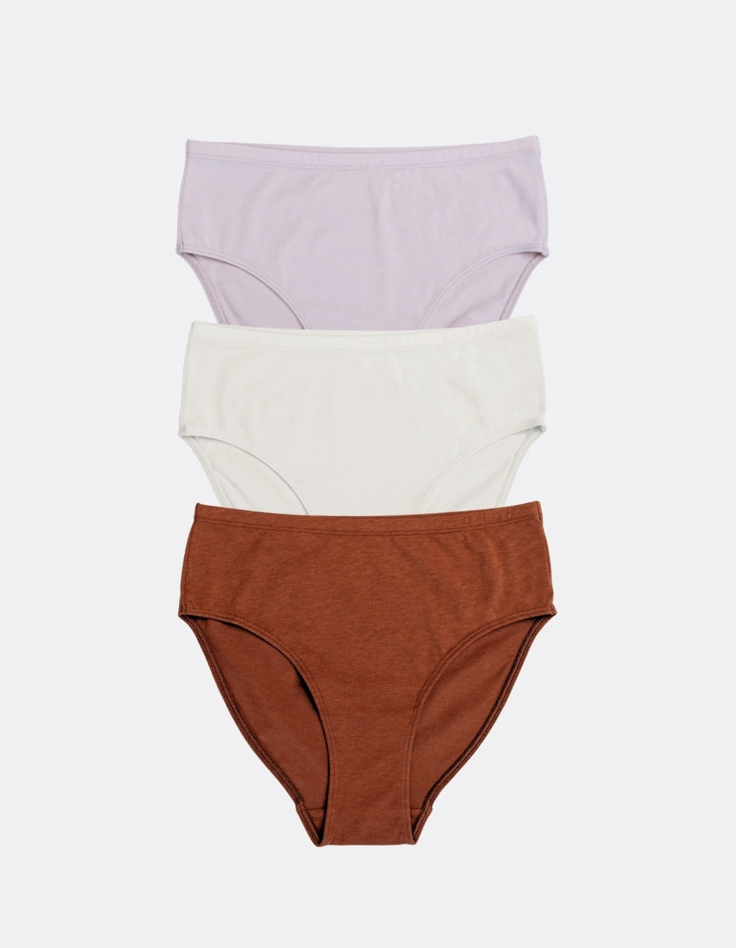 High Waist Briefs · Bundle of 3 · Warm Tones