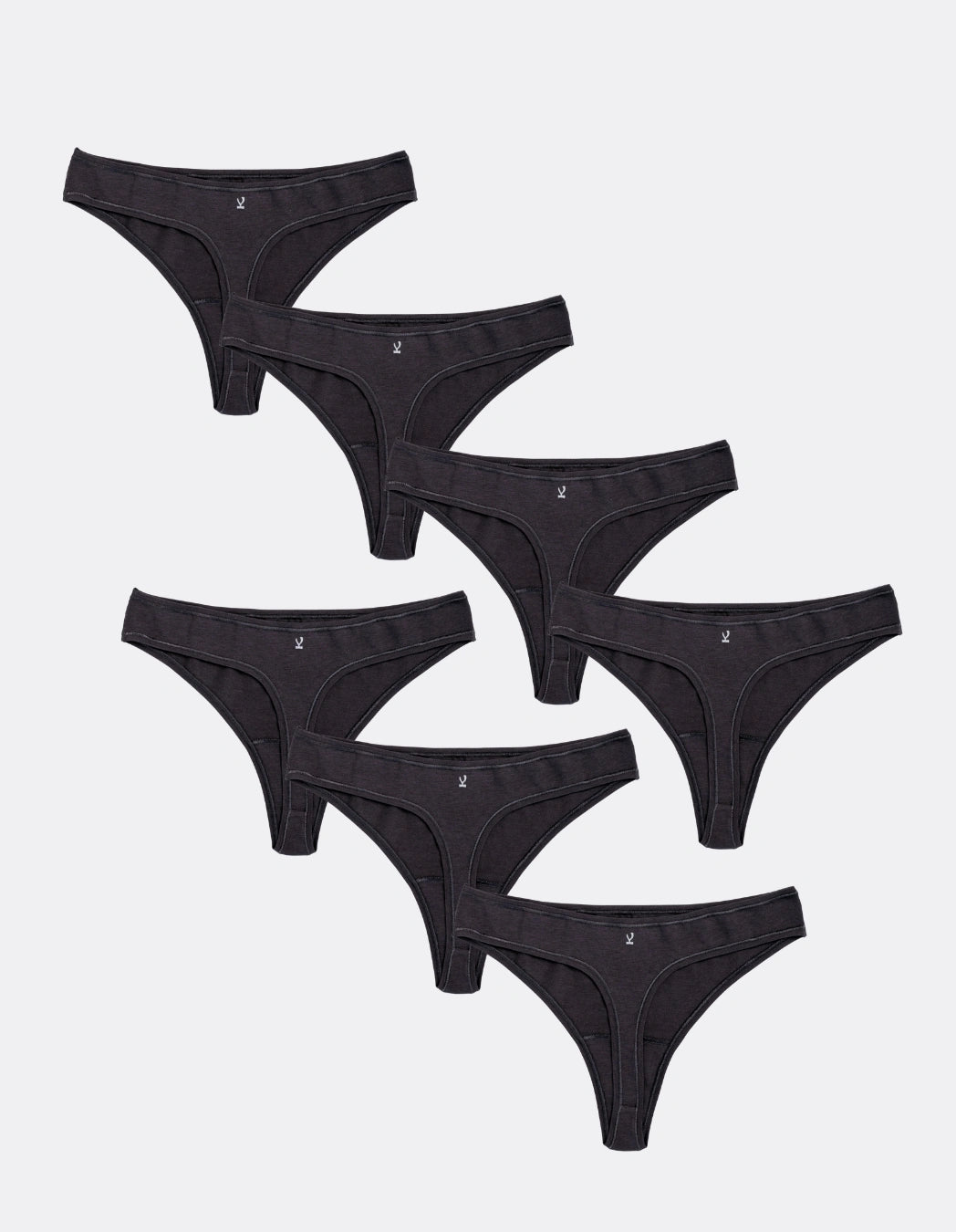 Classic Thongs · Bundle of 7 · Charcoal