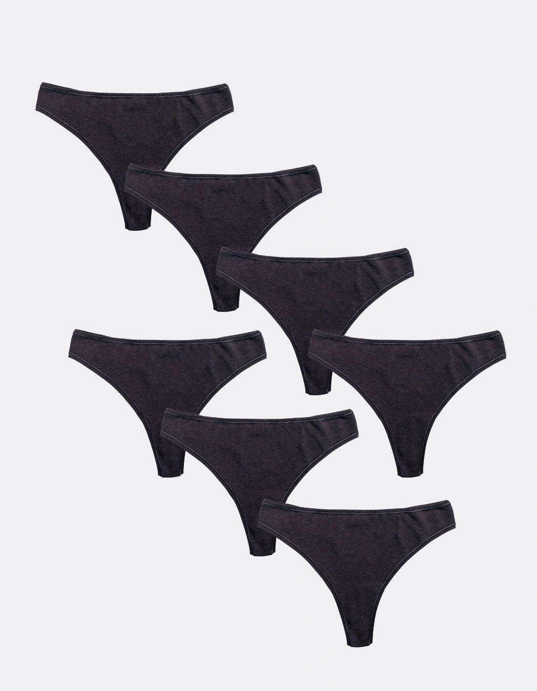 Classic Thongs · Bundle of 7 · Charcoal